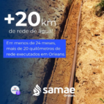 Samae de Orleans realiza mais de 20 quilômetros de rede em menos de dois anos Samae de Orleans realiza mais de 20 quilômetros de rede em menos de dois anos